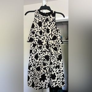 B&W floral dress
